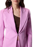 Giacca donna in lino e viscosa stretch