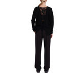 Pantaloni donna stretch con elastico logato