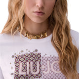 T-shirt donna con logo