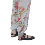 Pantaloni donna a fiori