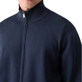 Maglia uomo in cotone rasato con zip