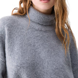 Dolcevita donna in lana spazzolata