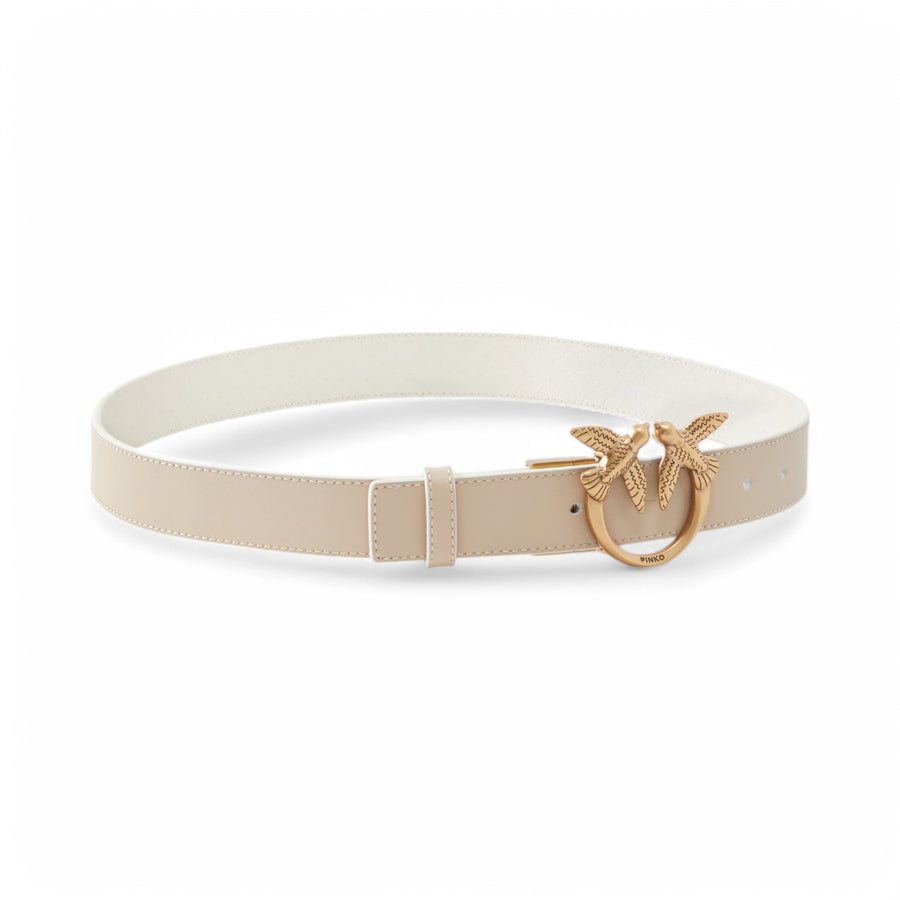 Cintura donna double face con fibbia Love Birds 3cm