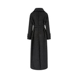 Trench donna con strass e borchie