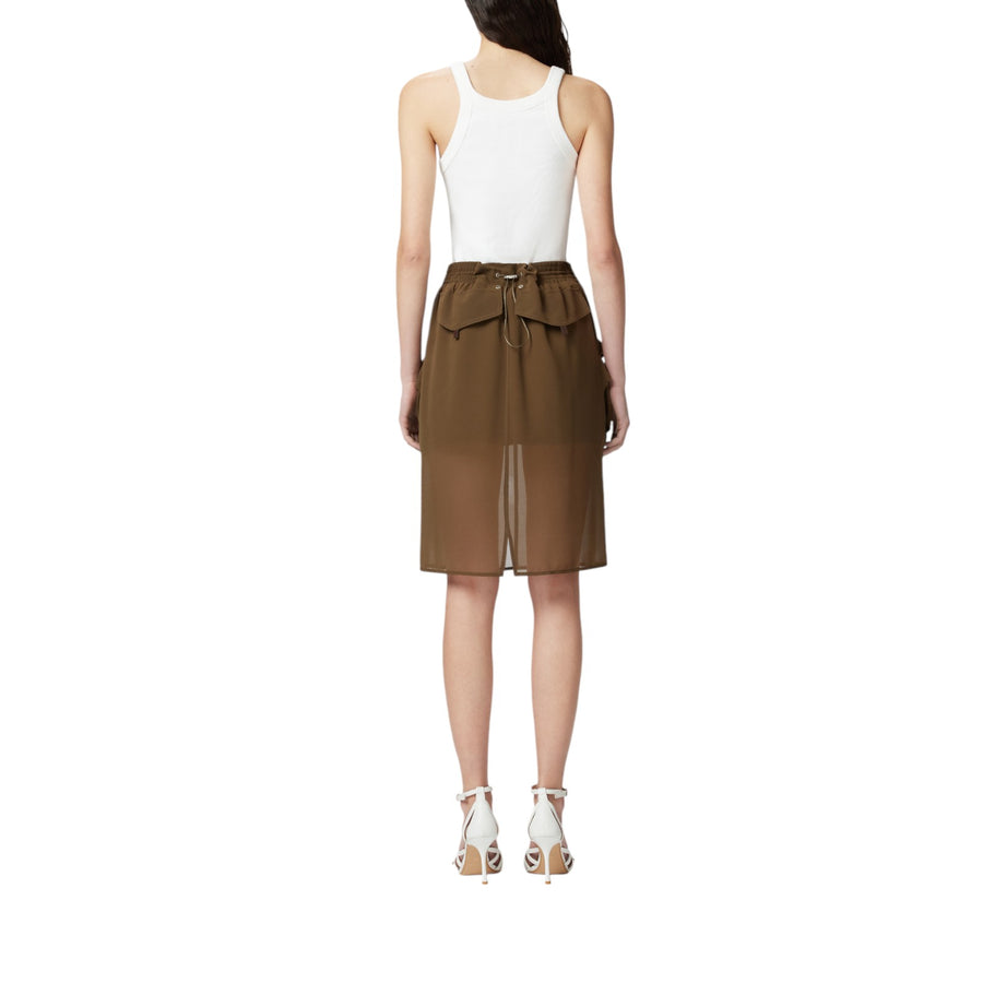 Canotta donna a costine con fibbia Reimagine PINKO X Patrick McDowell