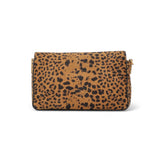 Borsa donna a tracolla Slouchy in Suede Leopardato