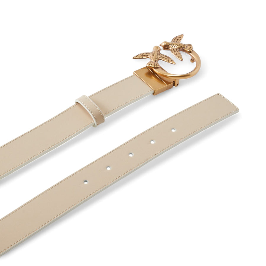 Cintura donna double face con fibbia Love Birds 3cm