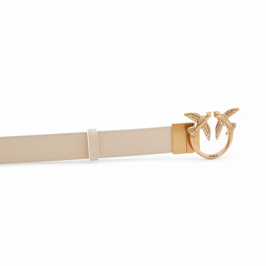 Cintura donna double face con fibbia Love Birds 3cm