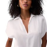Blusa donna in raso