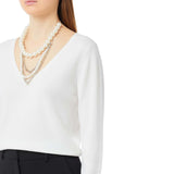 Maglia donna con nodo e collana