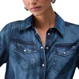 Camicia donna con stampa digitale