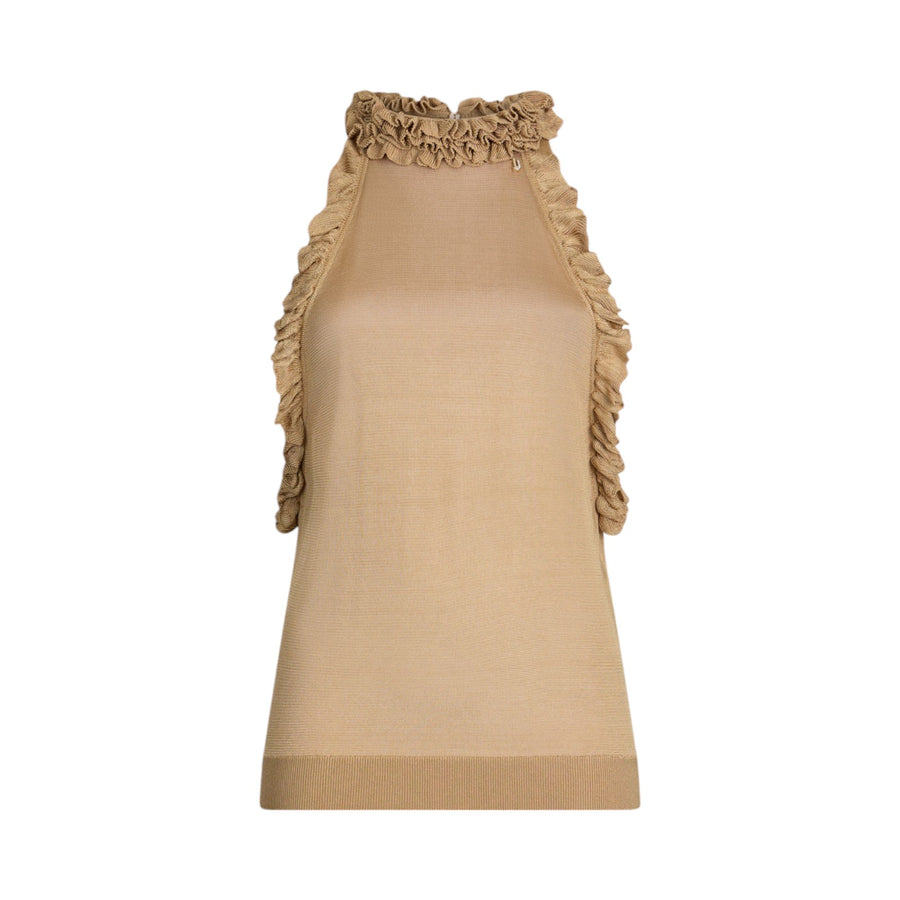 Top donna color cammello