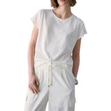 T-shirt donna con dettagli gioiello