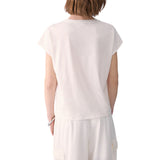 T-shirt donna con dettagli gioiello