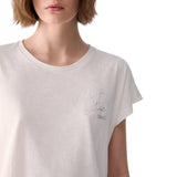 T-shirt donna con dettagli gioiello