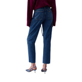 Jeans donna straight con cintura