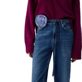 Jeans donna straight con cintura