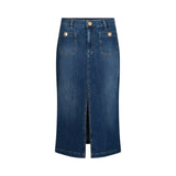 Gonna donna longuette in denim