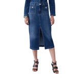 Gonna donna longuette in denim