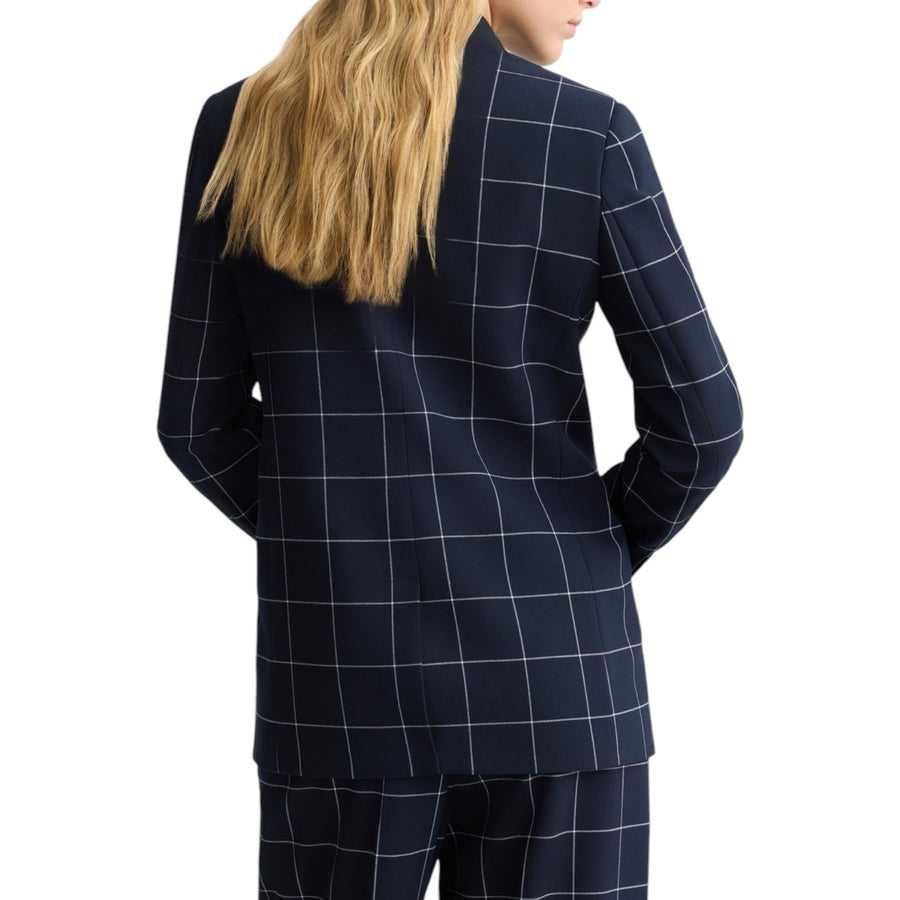 Blazer donna check doppiopetto