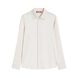 Camicia donna classica in raso di seta
