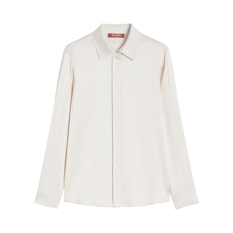 Camicia donna classica in raso di seta