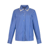Camicia donna con colletto removibile