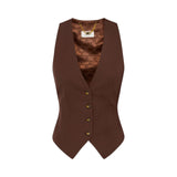 Gilet donna in gabardina di cotone