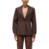 Giacca donna in cotone con pizzo