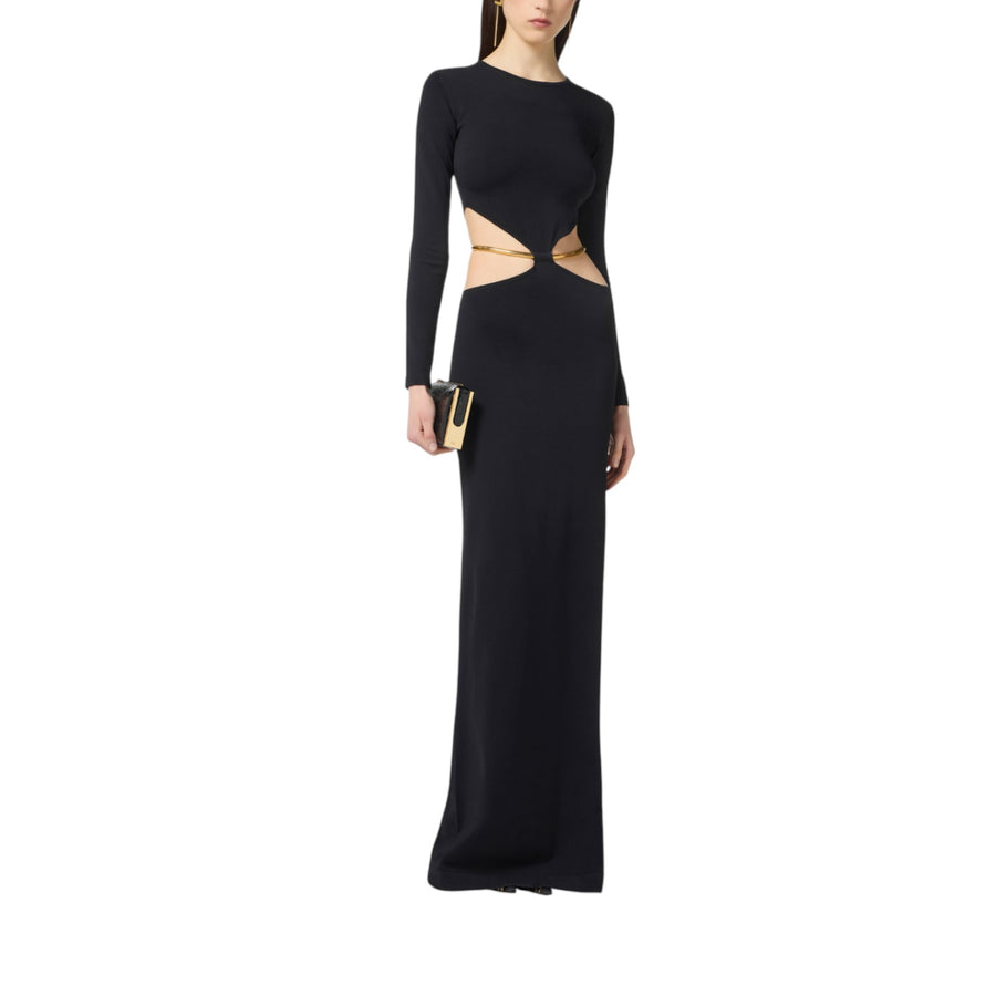 Abito donna Red Carpet in maglia con snake gioiello