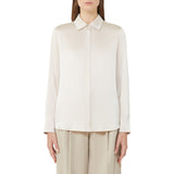Camicia donna classica in raso di seta