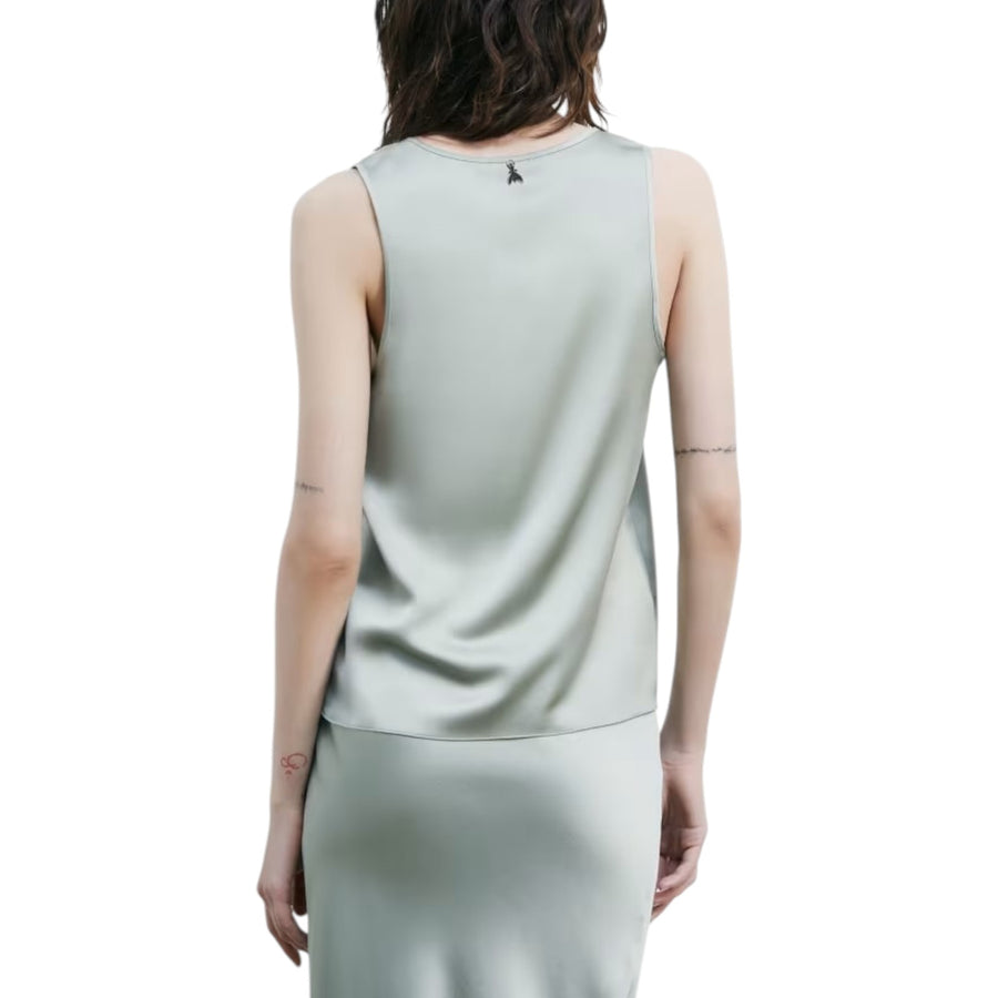 Top donna fluido in raso