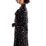 Camicia donna black pois