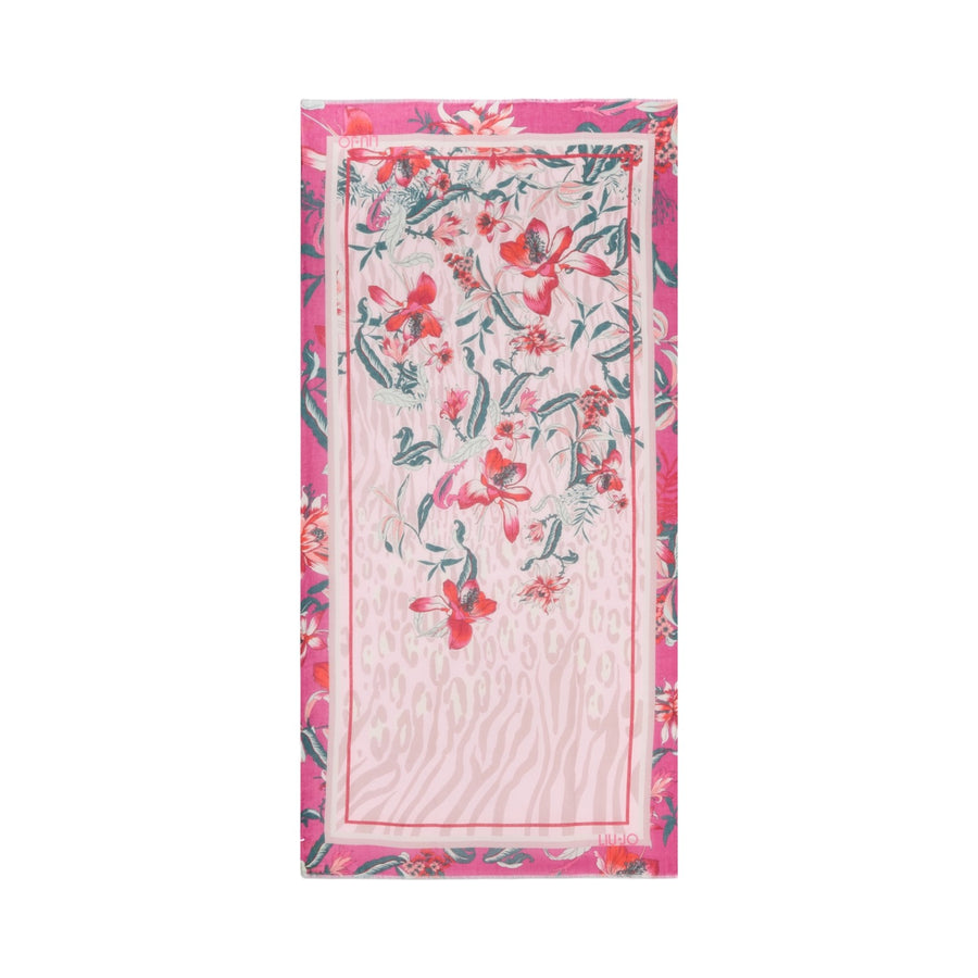 Foulard donna con stampa floreale