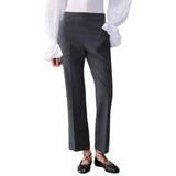 Pantaloni donna flare in flanella