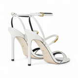 Sandali donna in pelle con dettaglio gioiello