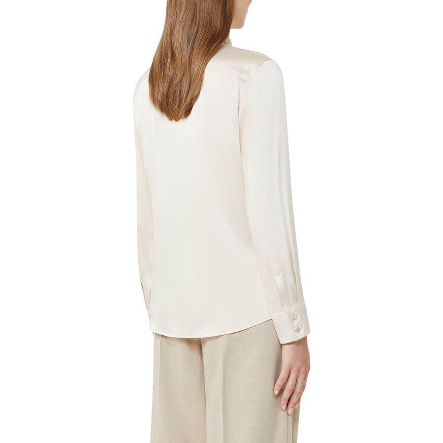 Camicia donna classica in raso di seta
