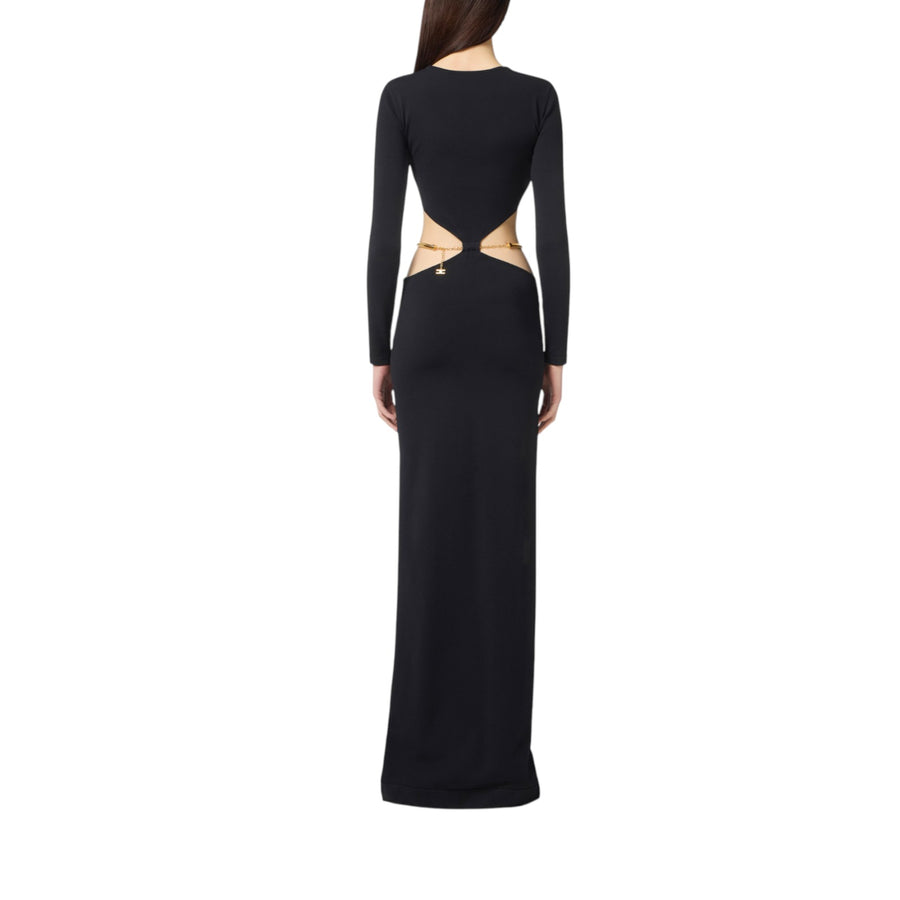 Abito donna Red Carpet in maglia con snake gioiello