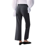 Pantaloni donna flare in flanella