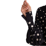 Camicia donna black pois