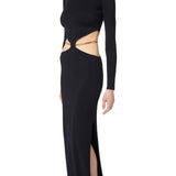 Abito donna Red Carpet in maglia con snake gioiello