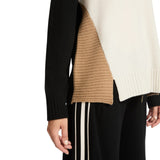 Maglia donna colour block