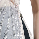 Top donna in tulle ricamato
