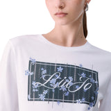 T-shirt donna con logo