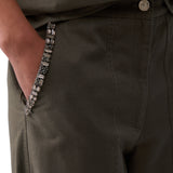 Pantaloni donna con dettaglio macramè