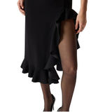 Abito donna aderente con volant