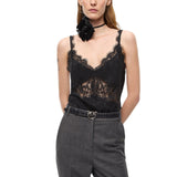 Top donna lingerie con pizzo