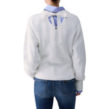 Maglia donna in lana con fiocco