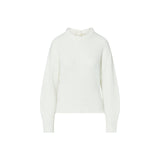 Maglia donna in lana con fiocco