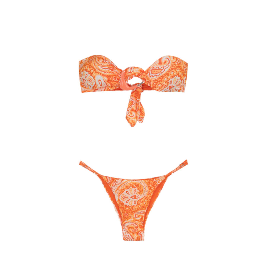 Bikini fascia e slip brasiliano fisso sunrise donna